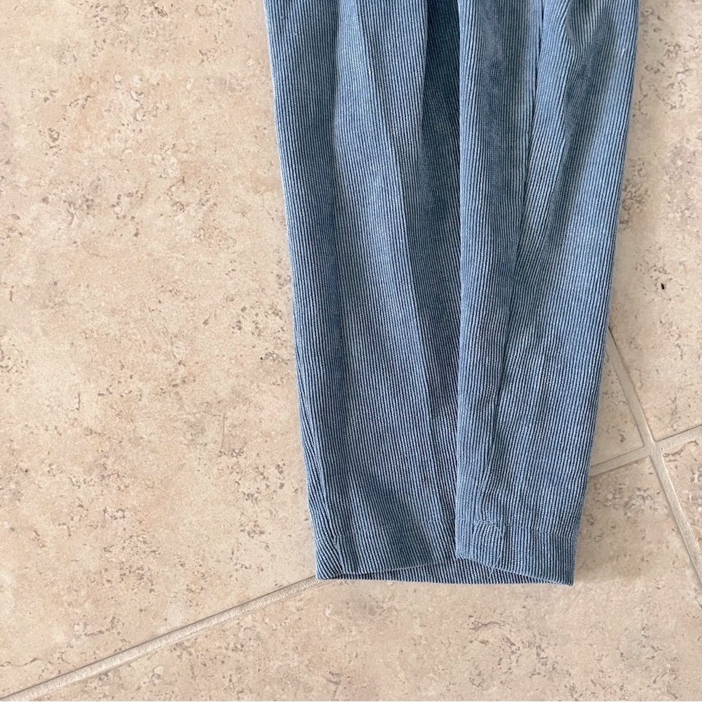 Urban Outfitters Blue Corduroy Blazer Open Front Long Sleeve Jumpsuit - Picture 2 of 5